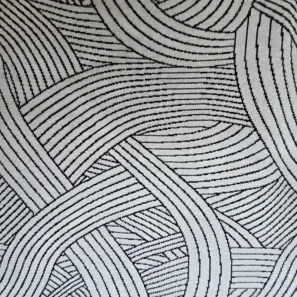 Maeve by Anthropologie White & Black Abstract Woven Print Skirt Size XL NWT - Picture 2 of 10